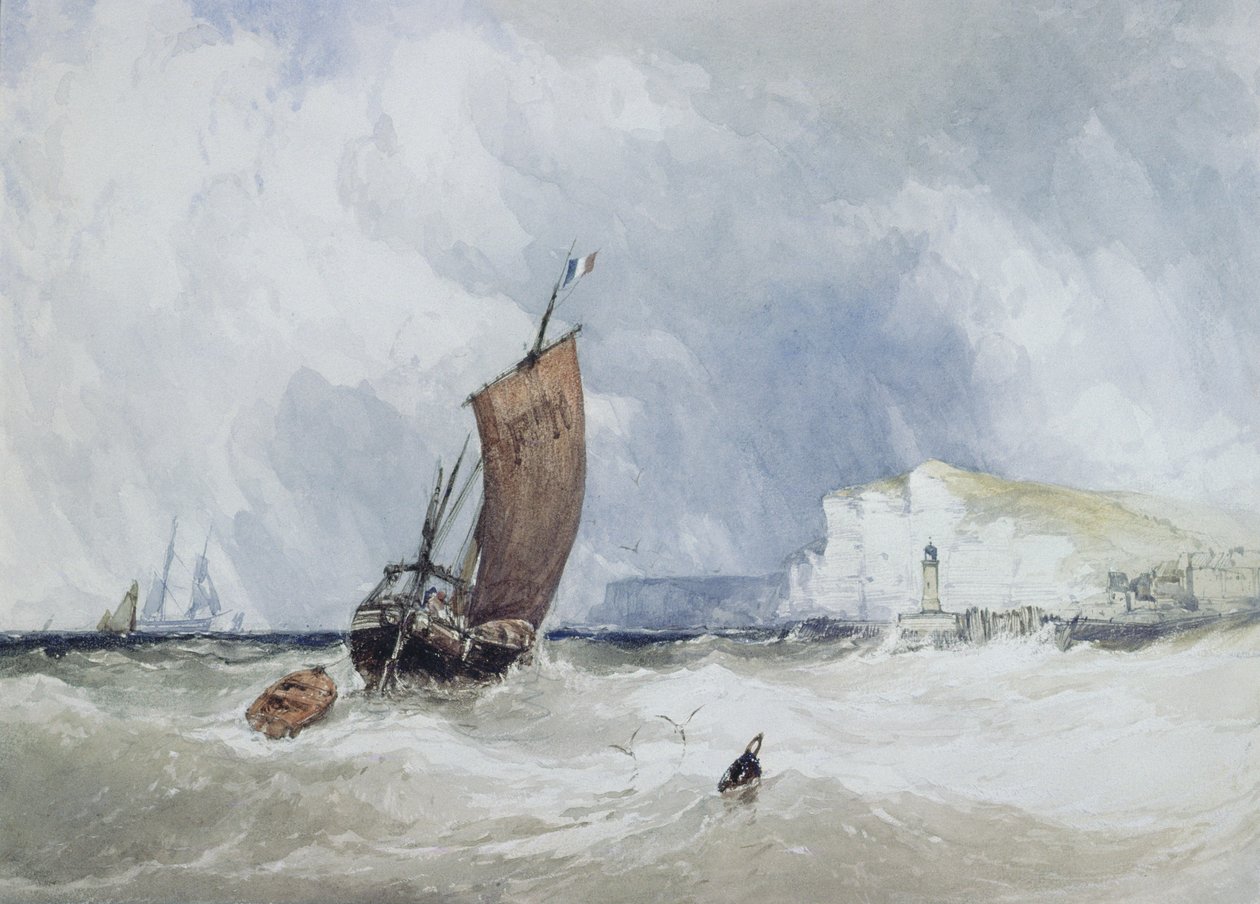 Das Lotsenboot vor Fecamp, Normandie von Charles Bentley