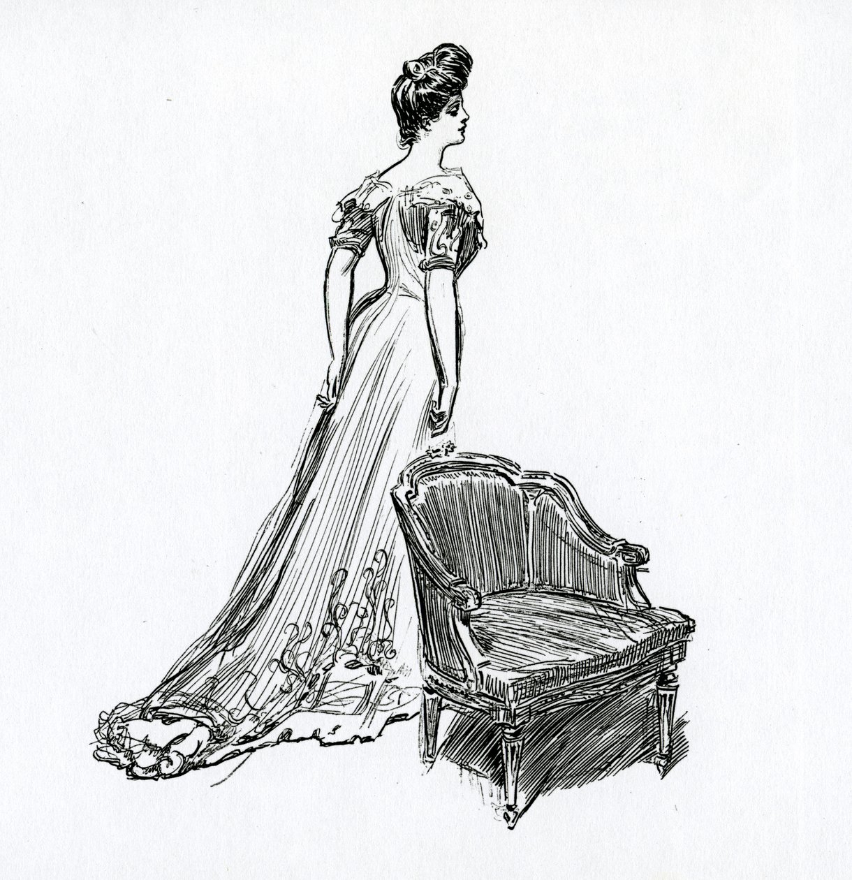 Ein Gibson-Mädchen, um 1902 von Charles Dana Gibson