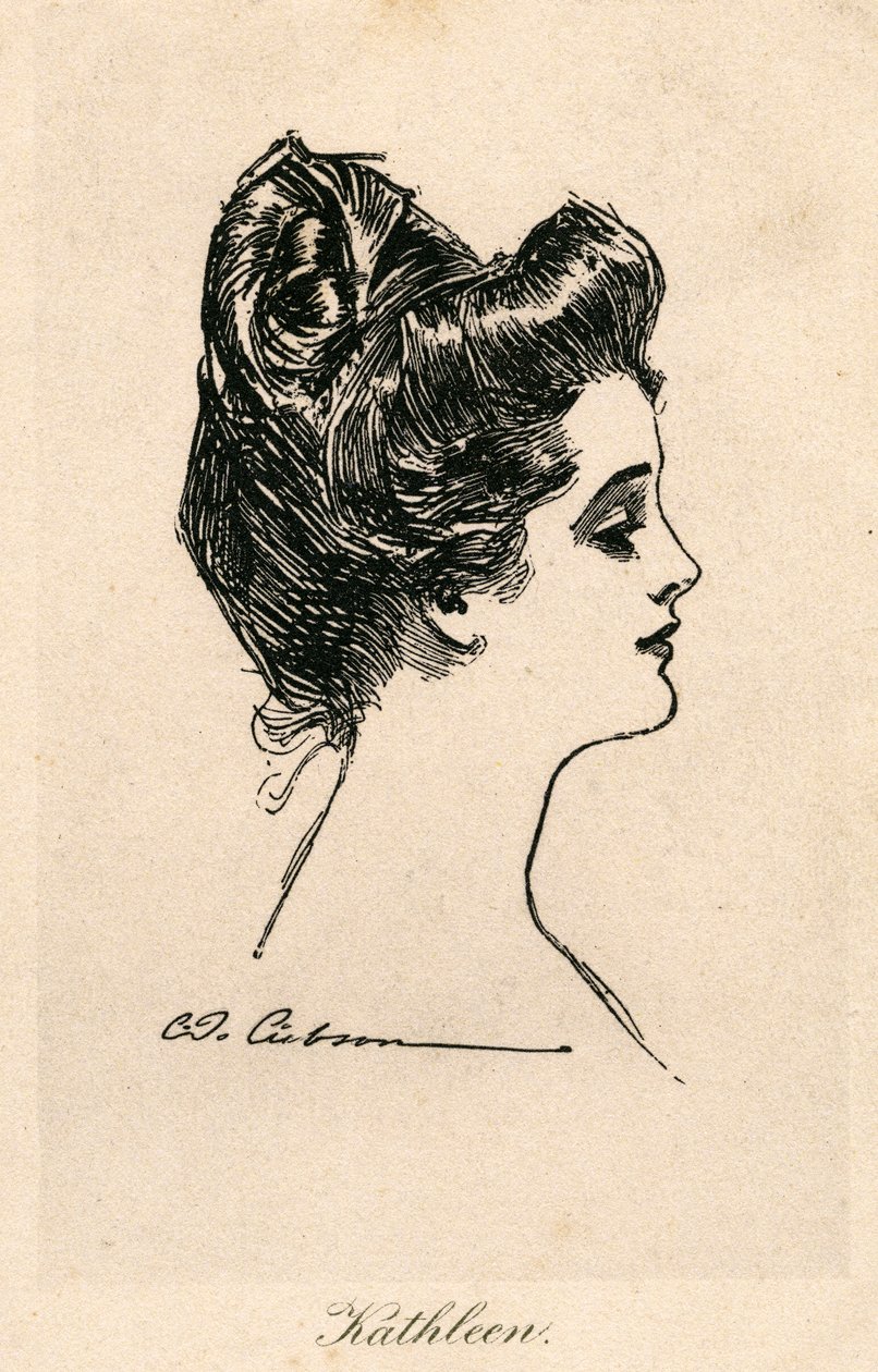 Kathleen, ein Gibson-Mädchen, ca. 1900 von Charles Dana Gibson