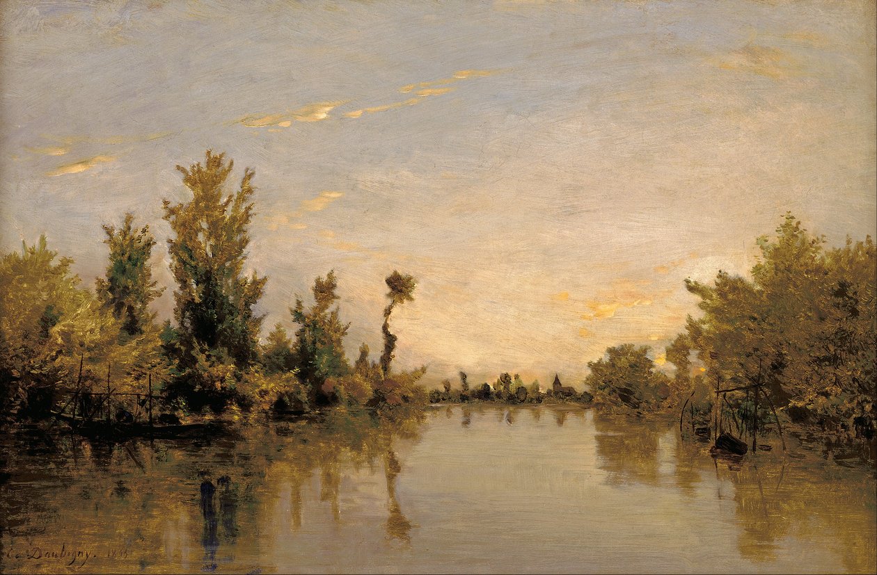 Ufer der Seine von Charles Francois Daubigny