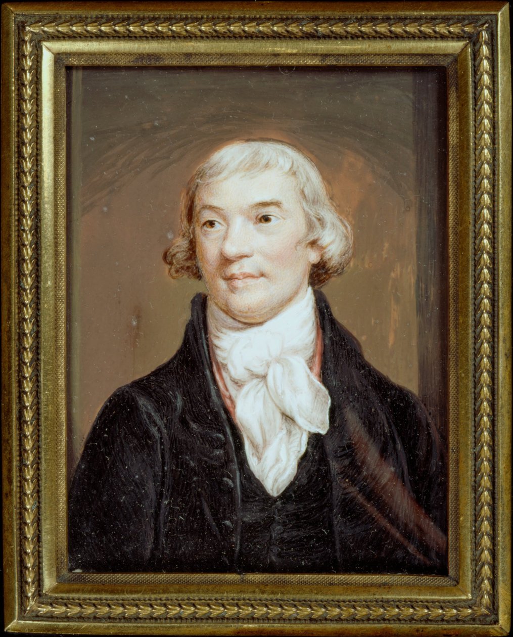 Miniaturporträt von Noel Desenfans (nach Northcote) von Charles Hayter