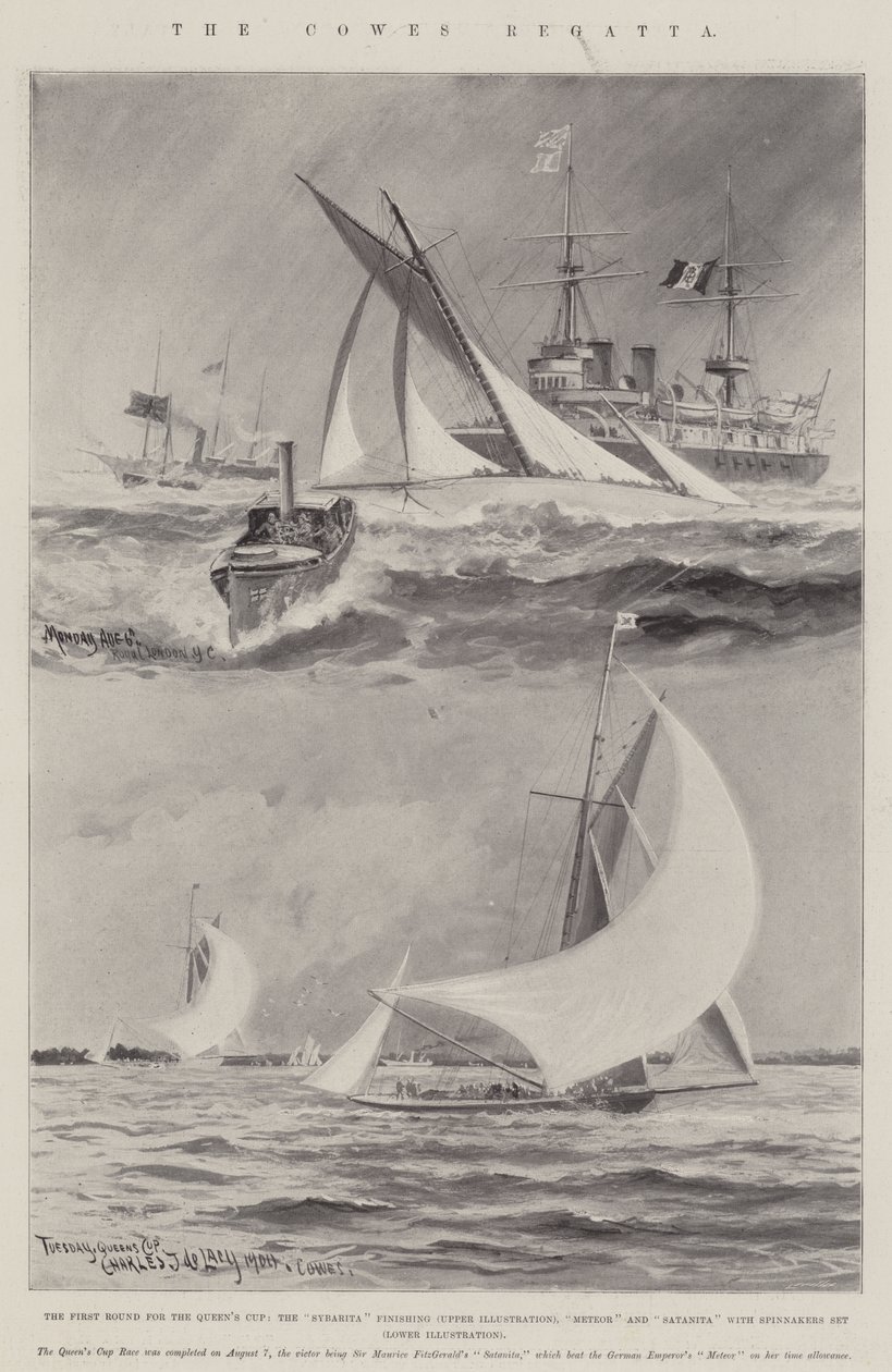 Die Cowes-Regatta von Charles John de Lacy