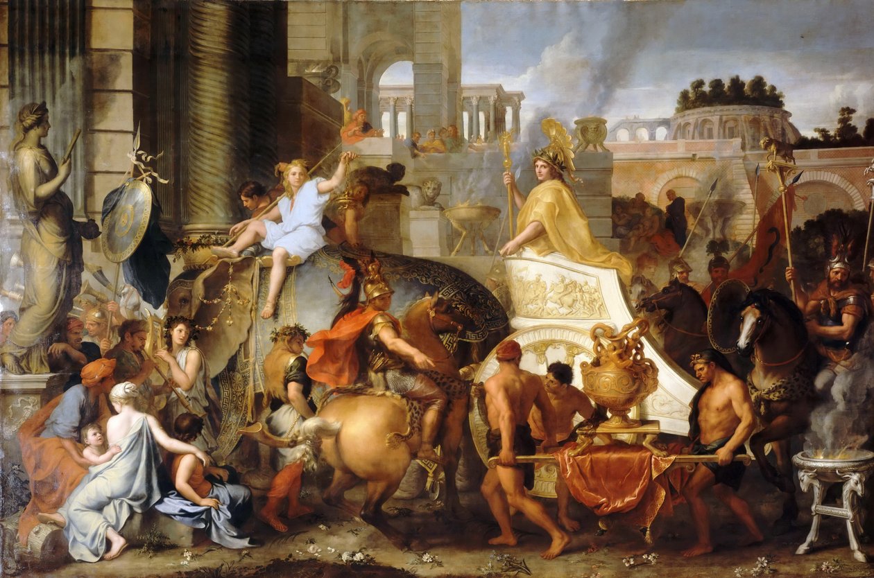 Einzug Alexanders in Babylon oder Der Triumph Alexanders von Charles Le Brun