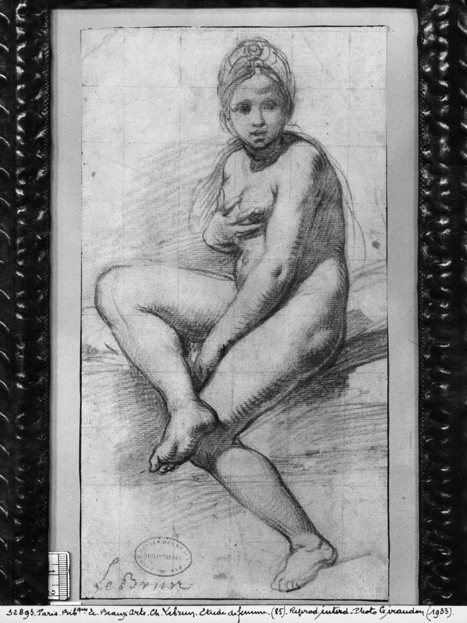 Sitzende Frau von Charles Le Brun