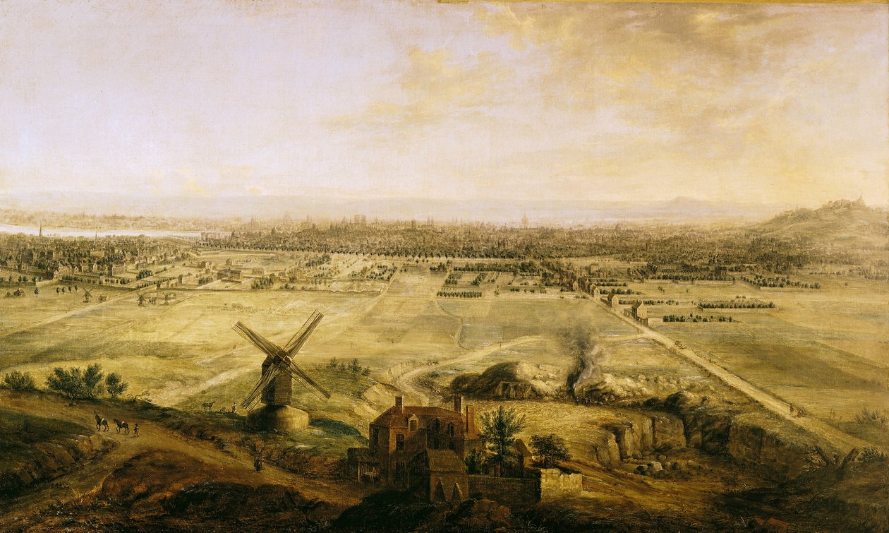 Blick auf Paris von Belleville, 1738 von Charles Leopold Grevenbroeck