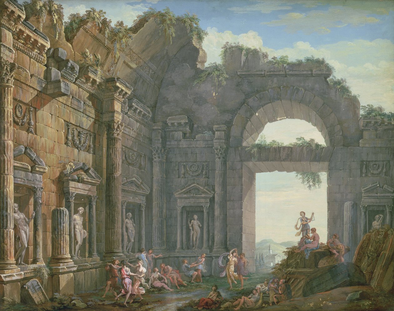 Architektonische Ruinen von Charles Louis Clerisseau