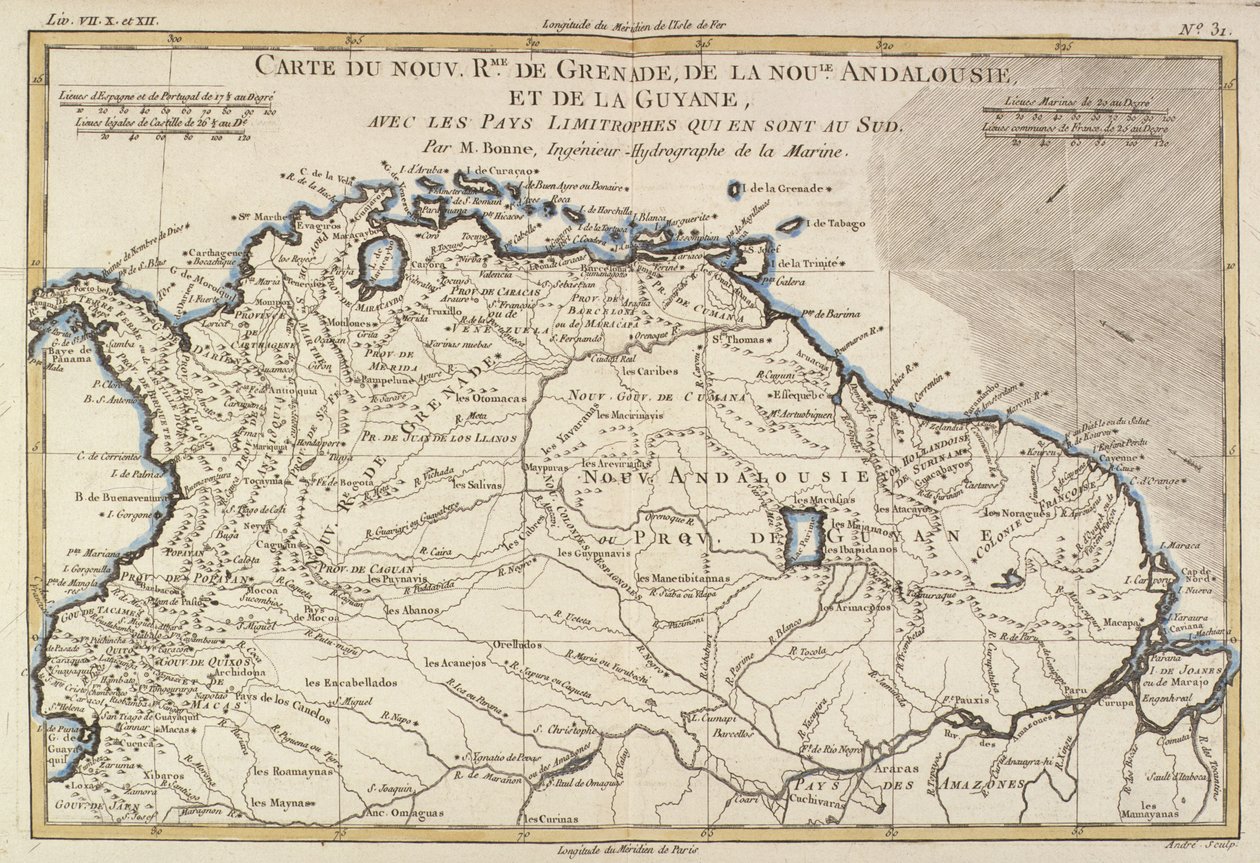 Die neuen Königreiche von Granada, Neu-Andalusien und Guyana, aus 