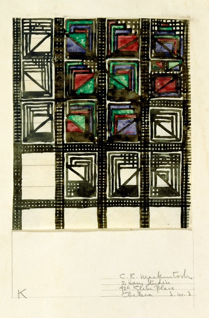 Textildesign von Charles Rennie Mackintosh