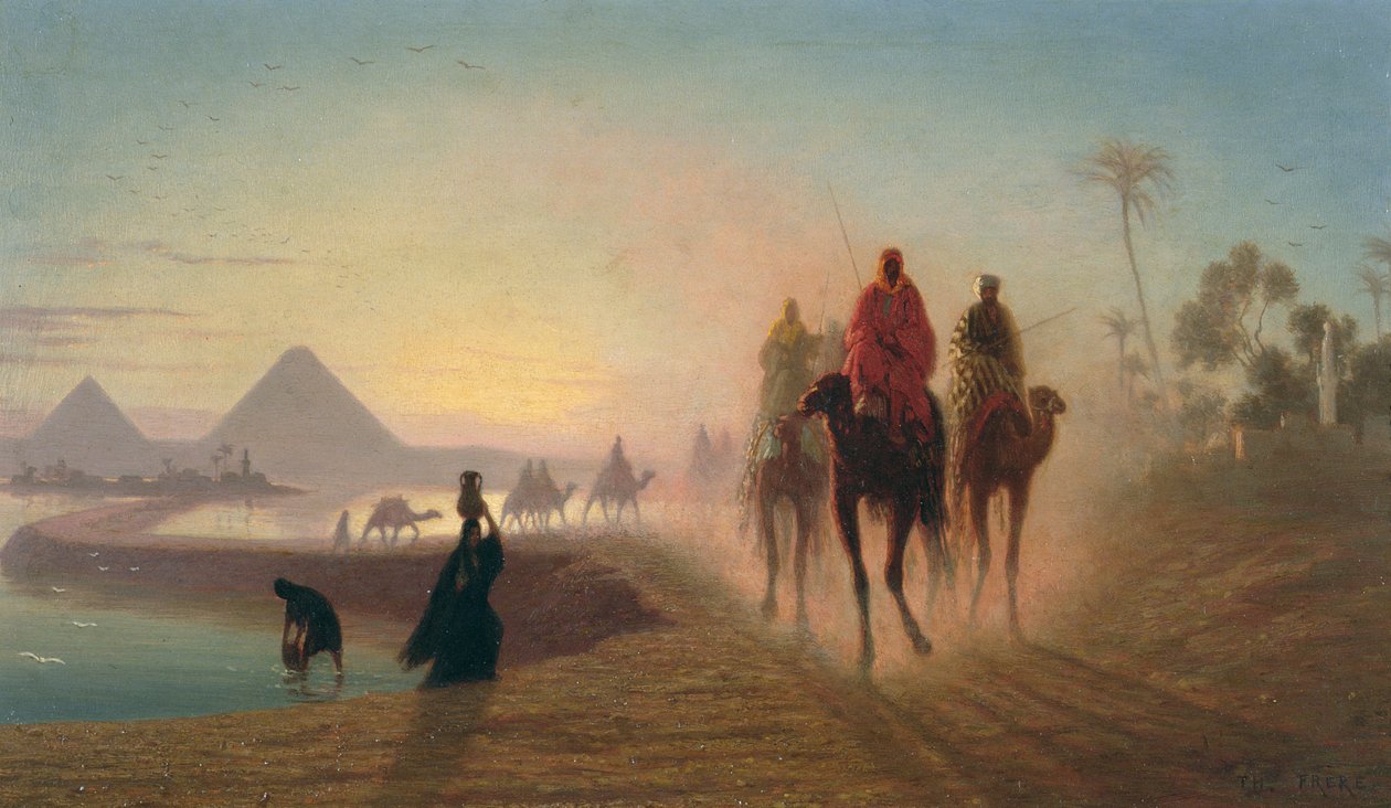 Die Straße zu den Pyramiden von Charles Theodore Frere