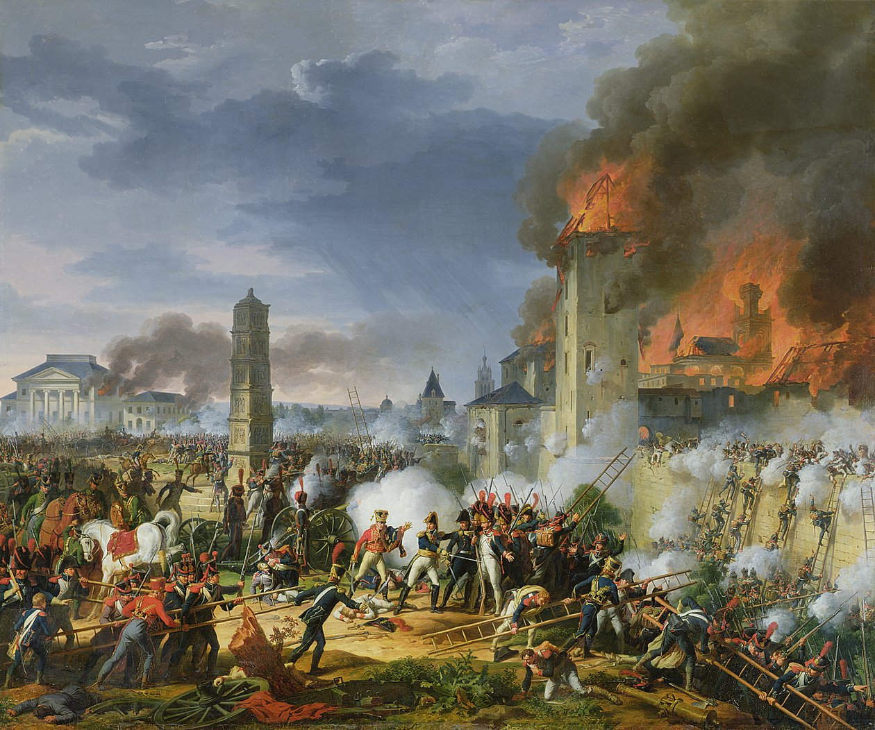 Der Angriff und die Einnahme von Regensburg, 23. April 1809, 1810 von Charles Thevenin