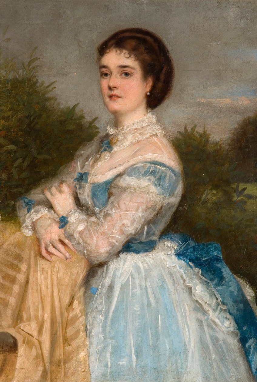 Porträt einer Dame von Charles Wynne Nicholls