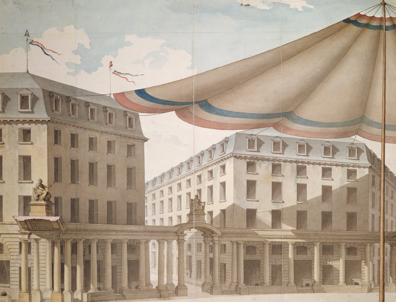 Entwurf zur Dekoration des Place de l