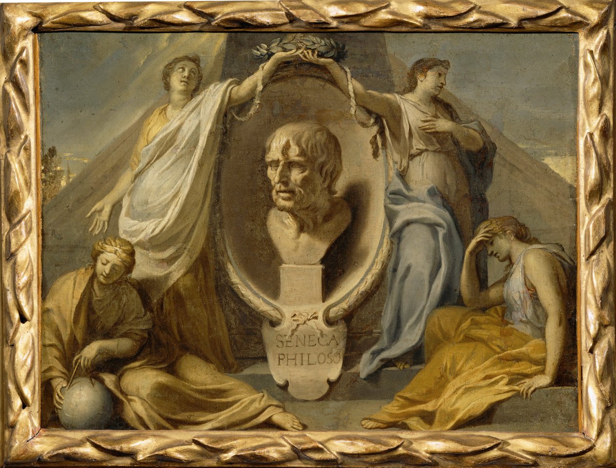 Das Grab des Seneca von Charles (attr. to) Le Brun