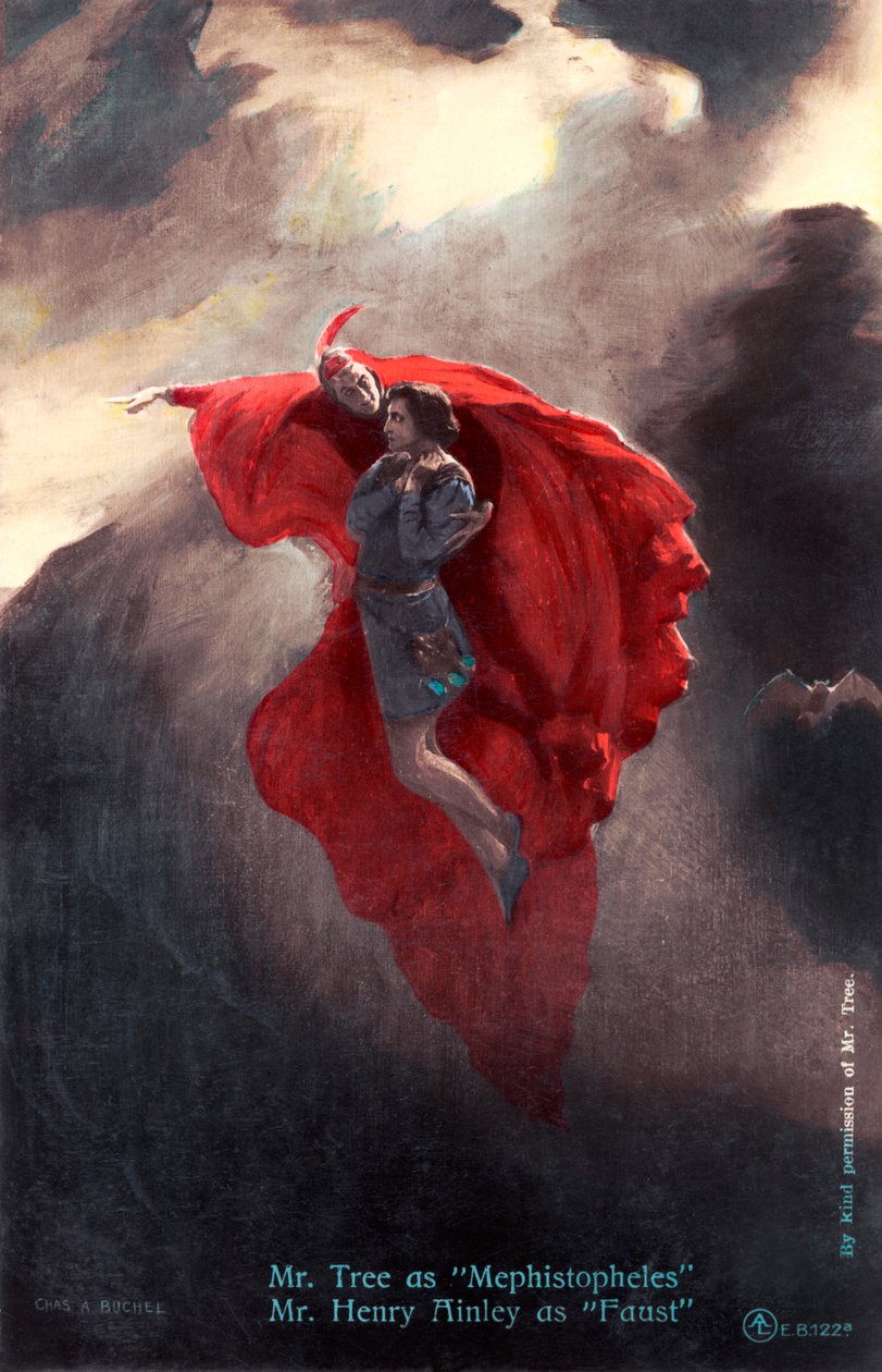 Henry Ainley als Faust von Charles A. Buchel