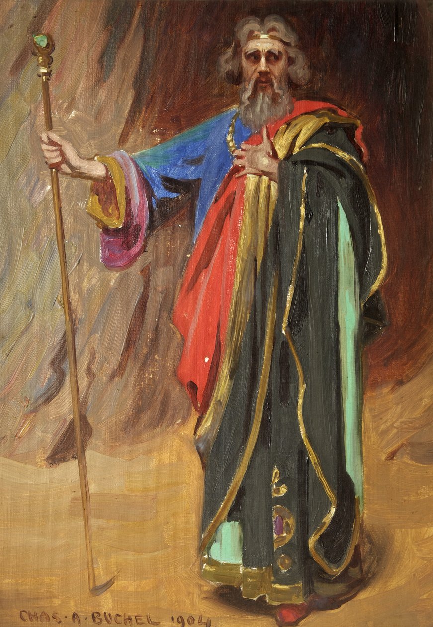 Lyn Harding als Prospero von Charles A. Buchel