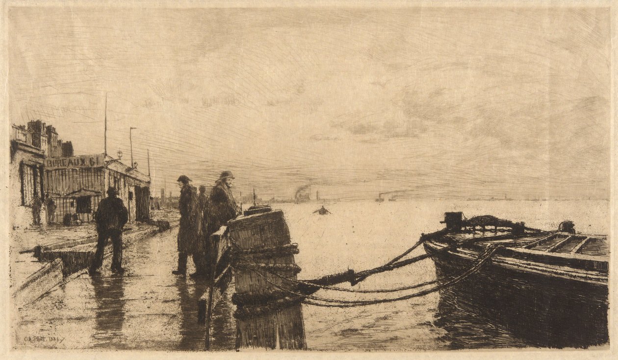 Der Kai in Havre von Charles A. Platt