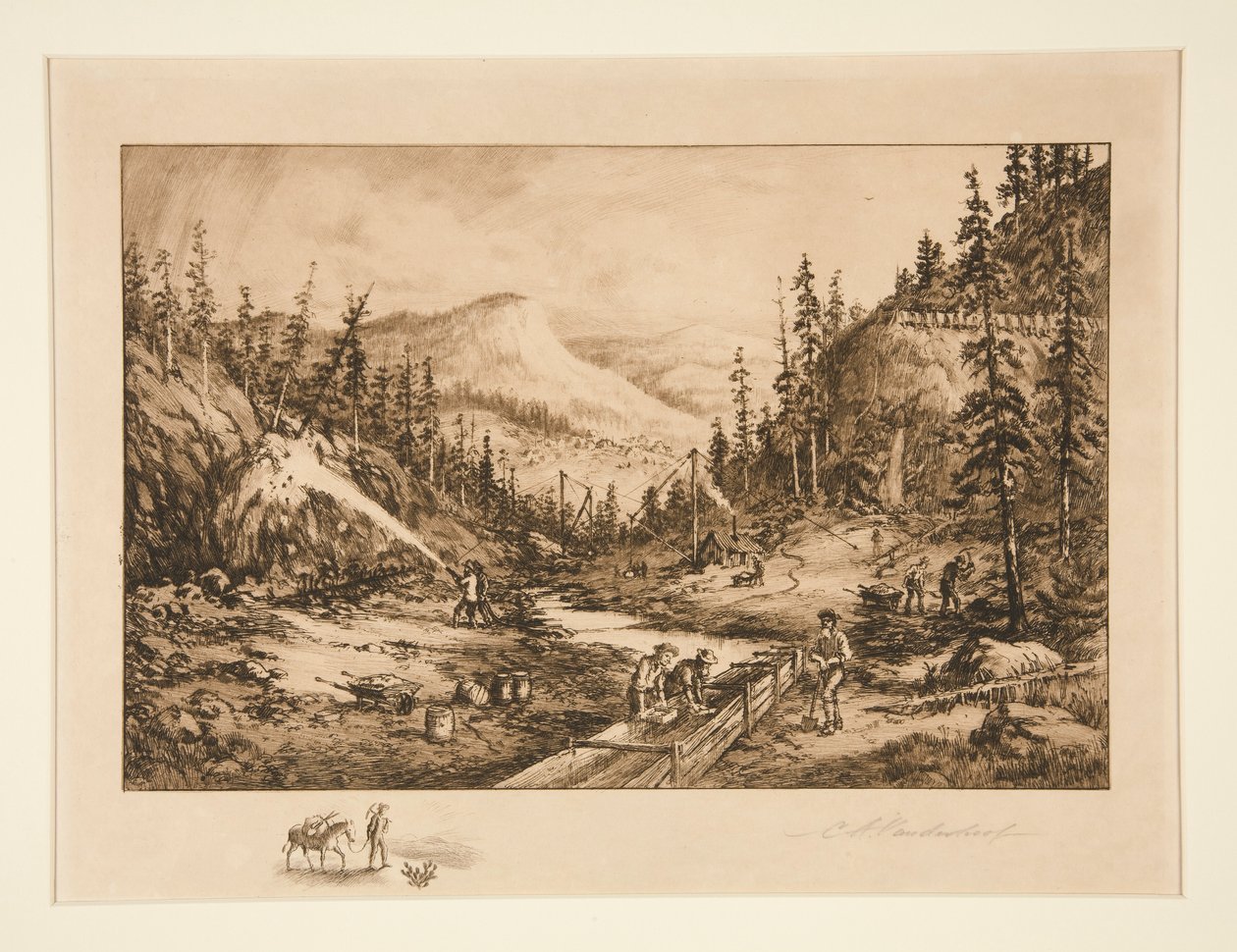 Goldsucher in Kalifornien von Charles A. Vanderhoof