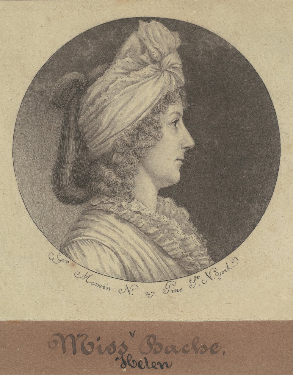 Helena Bache von Charles B. J. Févret de Saint Mémin