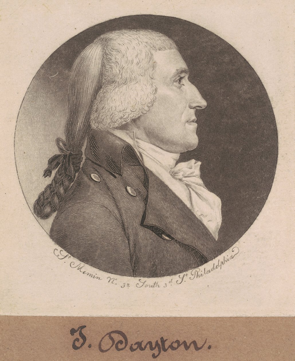 Jonathan Dayton von Charles B. J. Févret de Saint Mémin