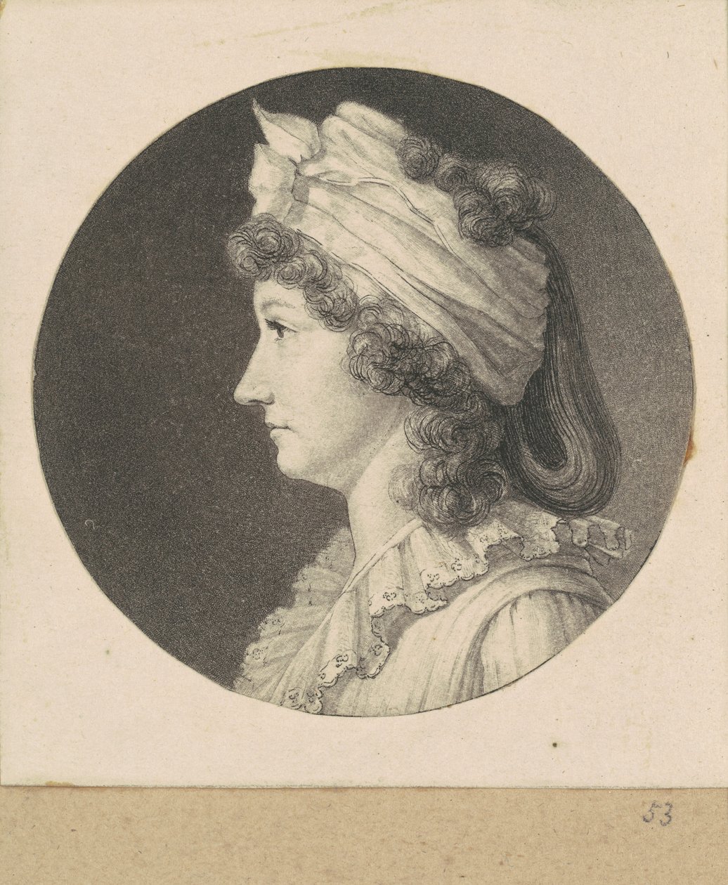 Unbekannte Frau von Charles B. J. Févret de Saint Mémin
