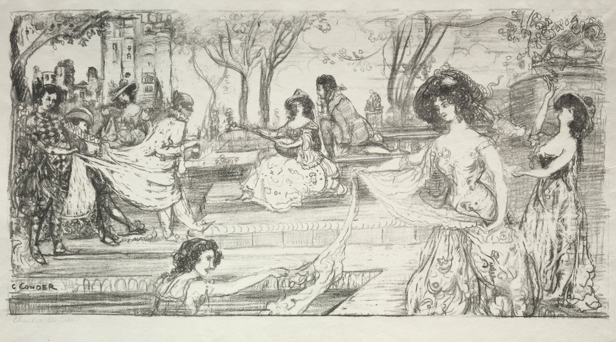 Die Gitarristin von Charles Edward Conder