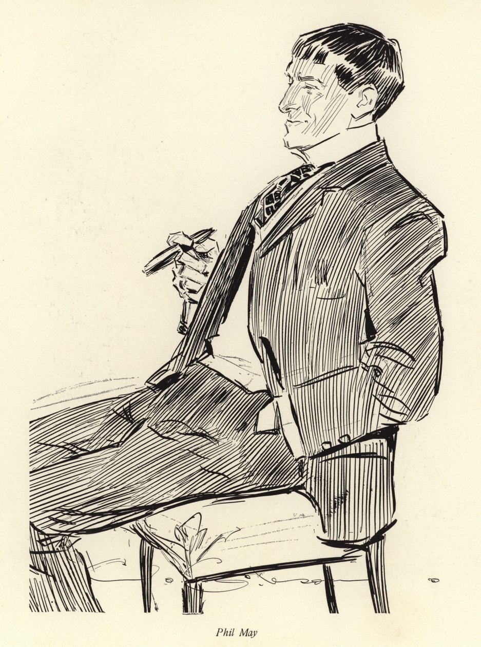 Phil May, Porträt von Charles Dana Gibson