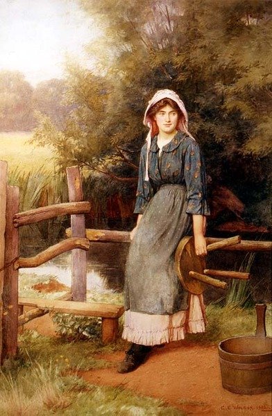 Am Stil: Eine Milchmädchen von Charles Edward Wilson