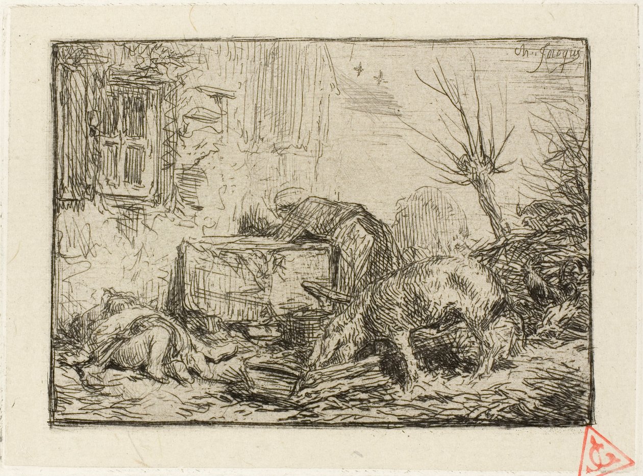 Bauernhof von Charles Emile Jacque