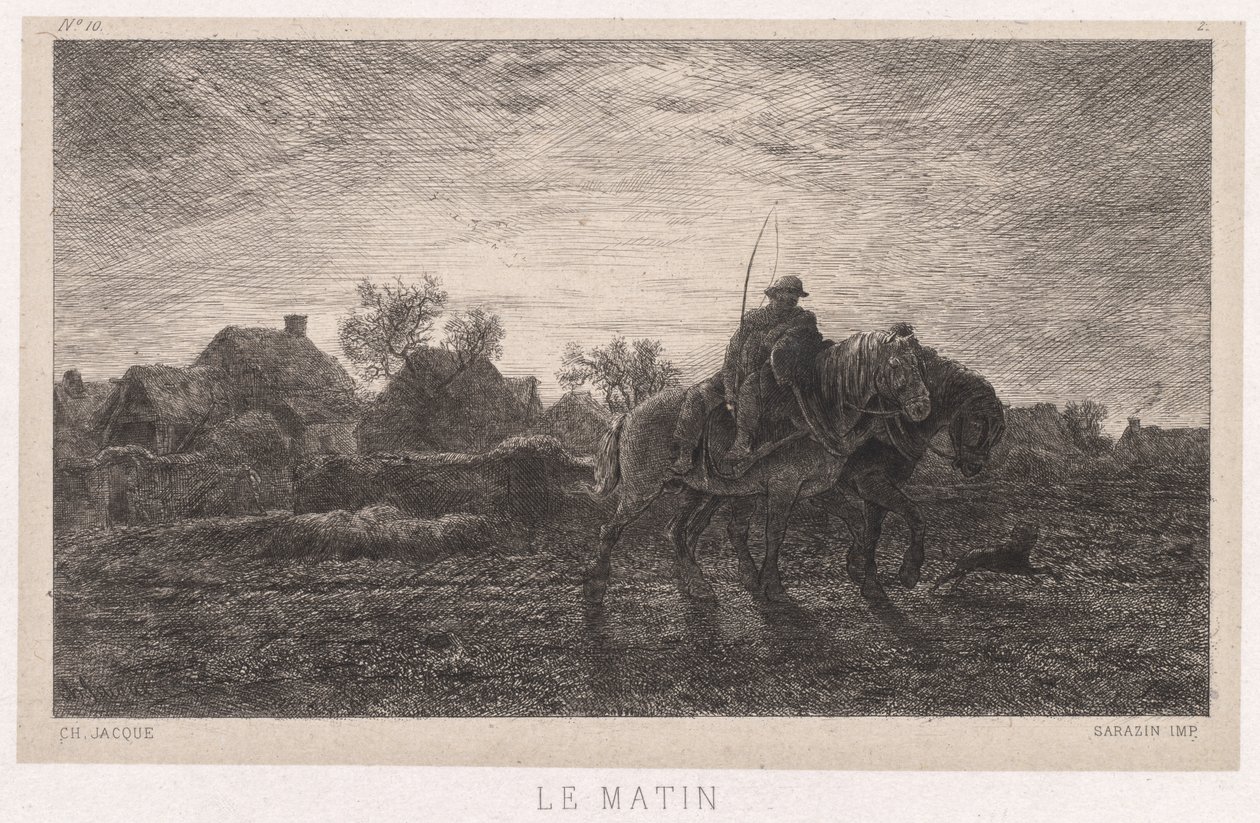 Morgen von Charles Emile Jacque