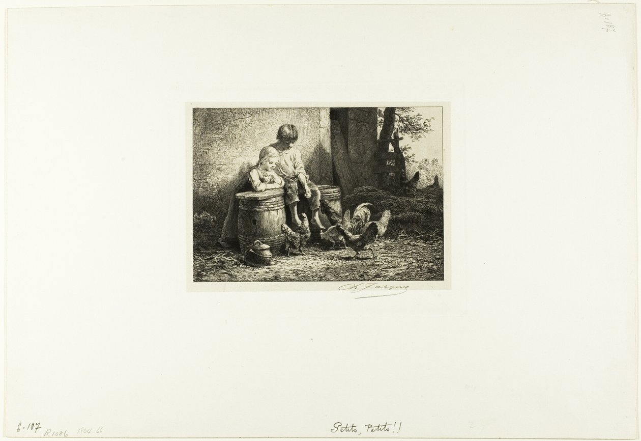 Petits! Petits! von Charles Emile Jacque