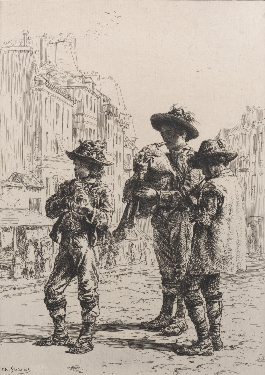 Pifferaris, 1864 von Charles Emile Jacque