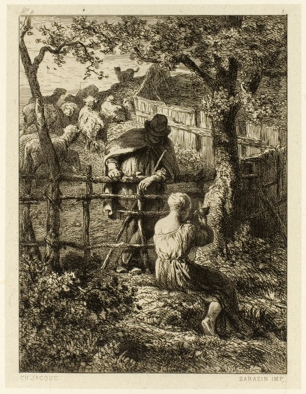 Sommer von Charles Emile Jacque
