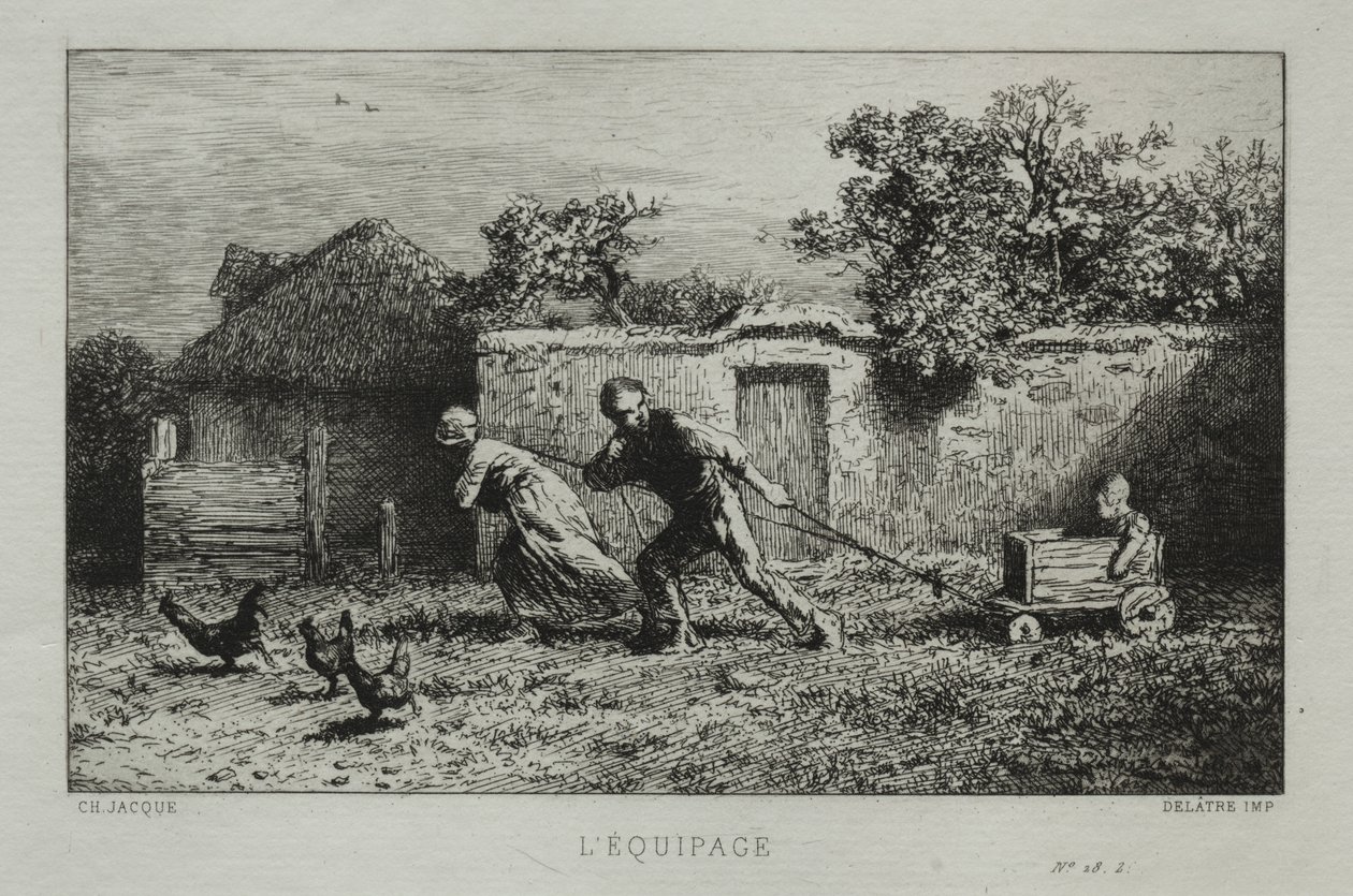 Die Mannschaft von Charles Emile Jacque
