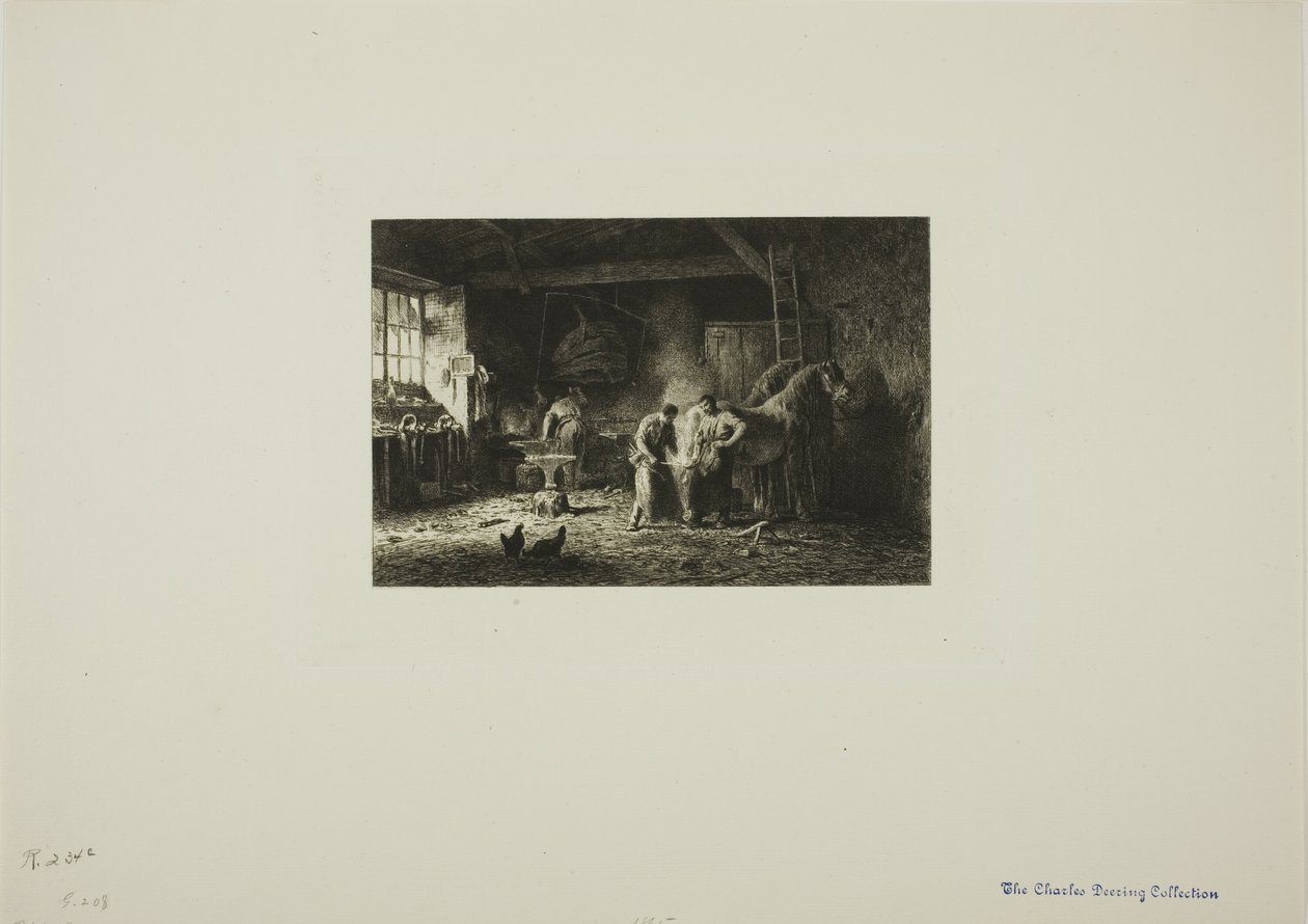 Die Schmiede von Charles Emile Jacque