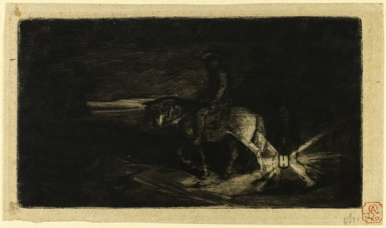 Der Reiter von Charles Emile Jacque