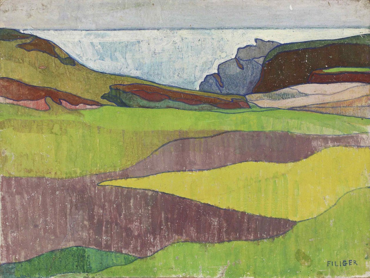 Felsige Landschaft, Le Pouldu, ca. 1891 von Charles Filiger