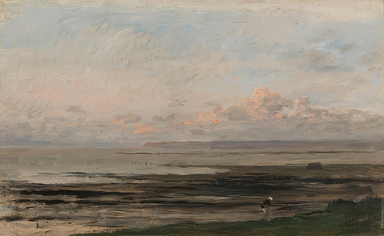 Das Meer bei Ebbe von Charles Francois Daubigny