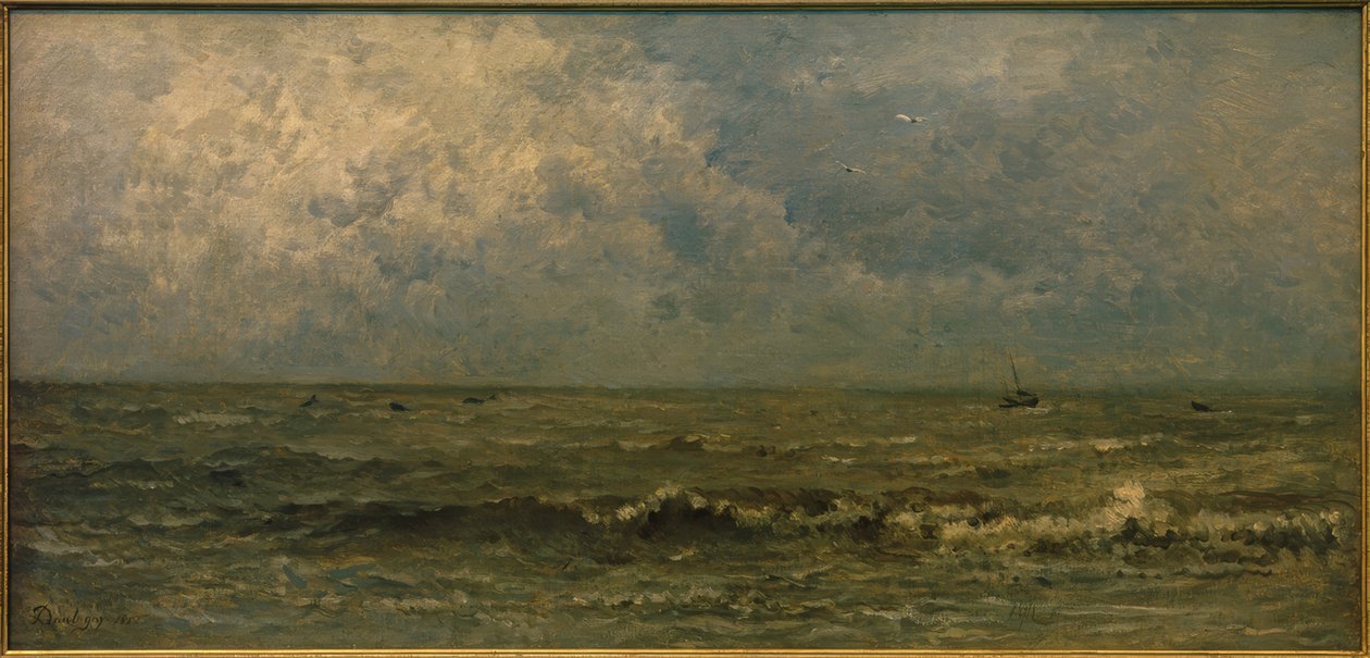 Das Meer, graues Wetter von Charles Francois Daubigny