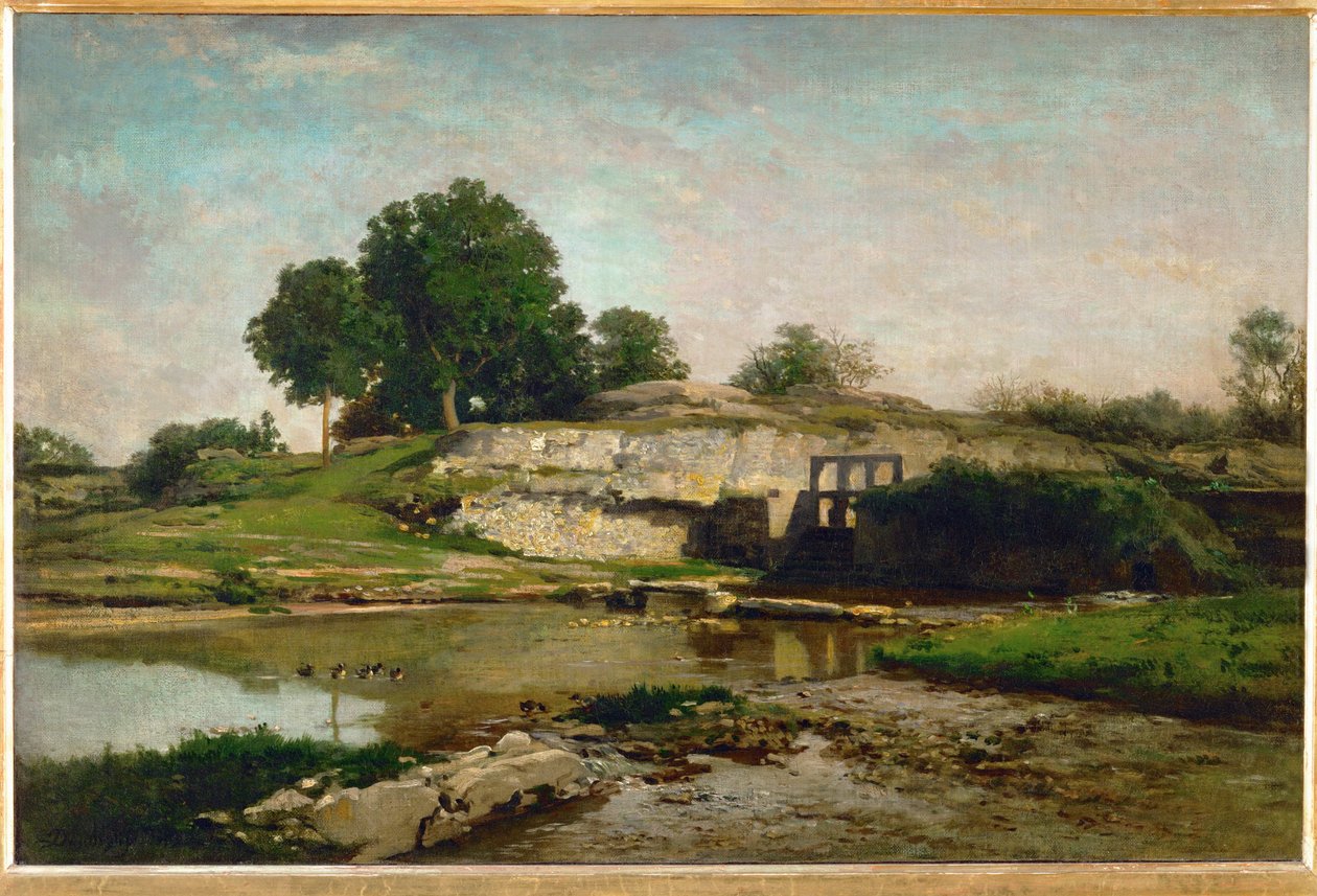 Das Wehr von Optevoz von Charles Francois Daubigny