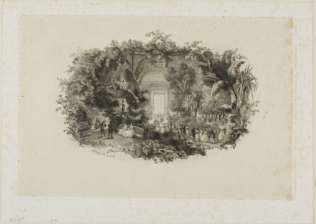 Der Wintergarten von Charles Francois Daubigny