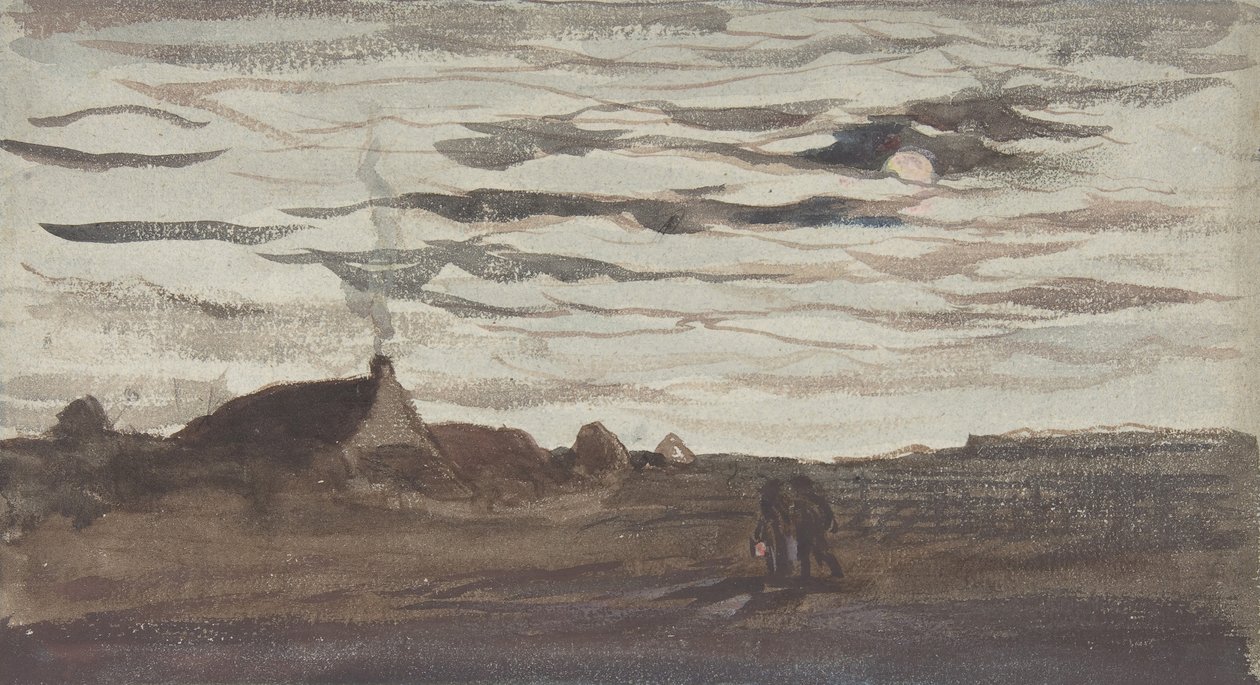 Mondlicht, ca. 1860 von Charles Francois Daubigny