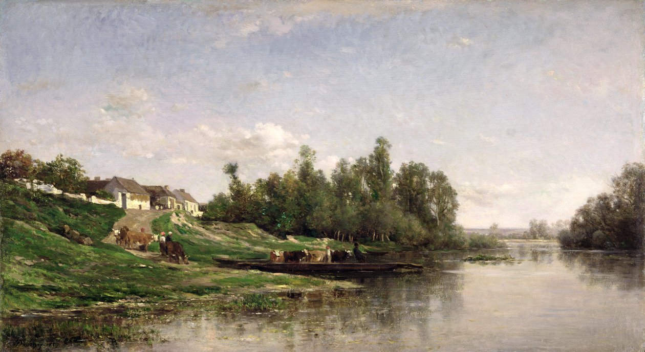 Flusslandschaft von Charles Francois Daubigny