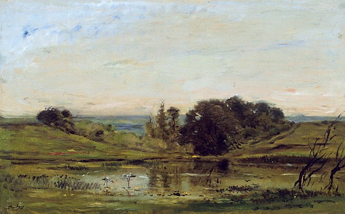 Einsamkeit von Charles Francois Daubigny