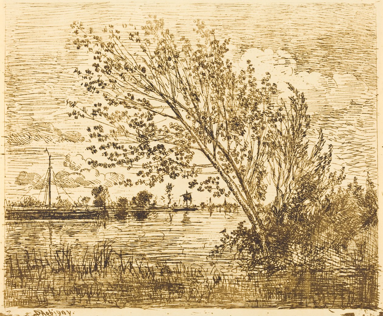 Erlenbestand von Charles Francois Daubigny