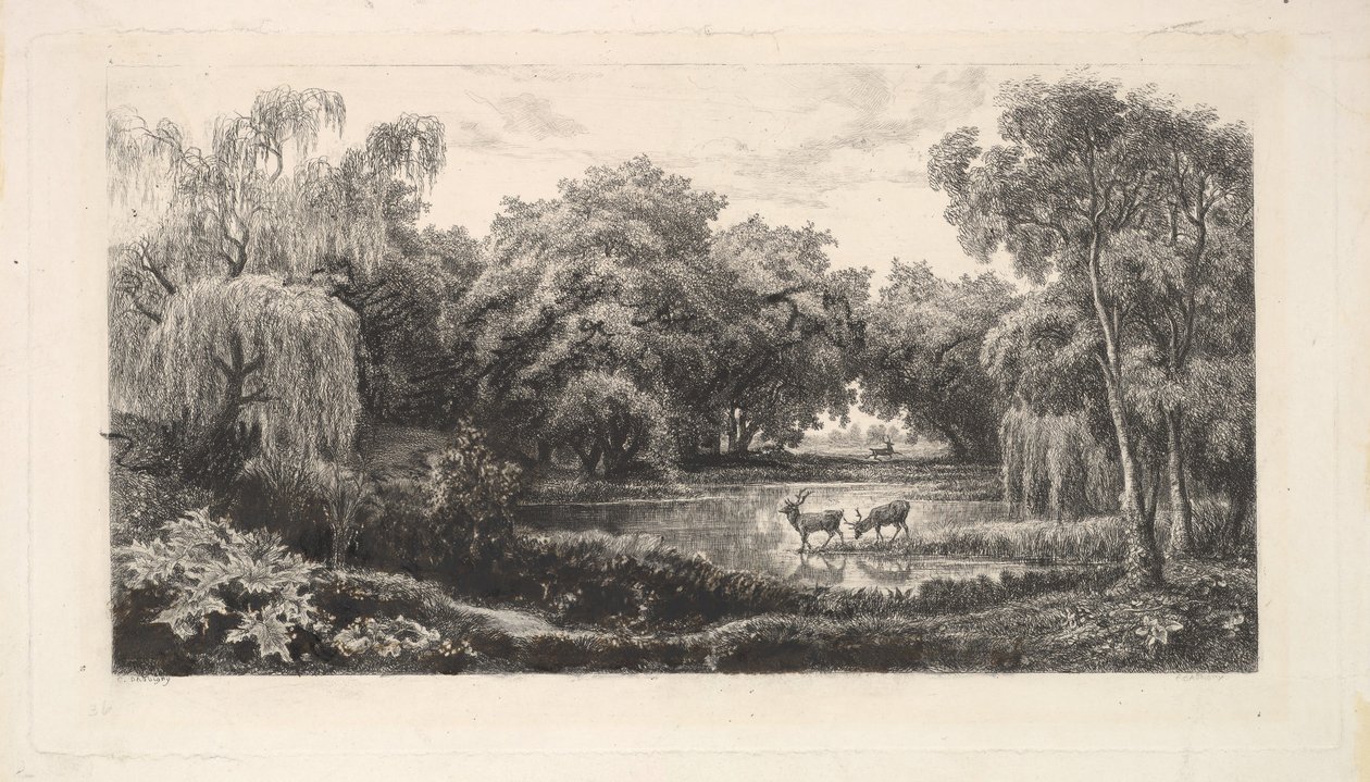 Der Hirschteich von Charles Francois Daubigny