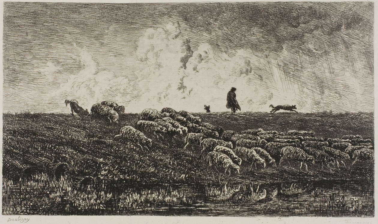 Der Schauer von Charles Francois Daubigny