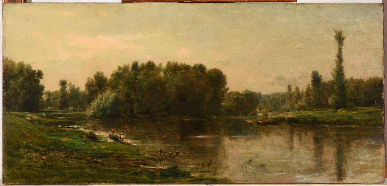 Die Ufer der Oise von Charles Francois Daubigny