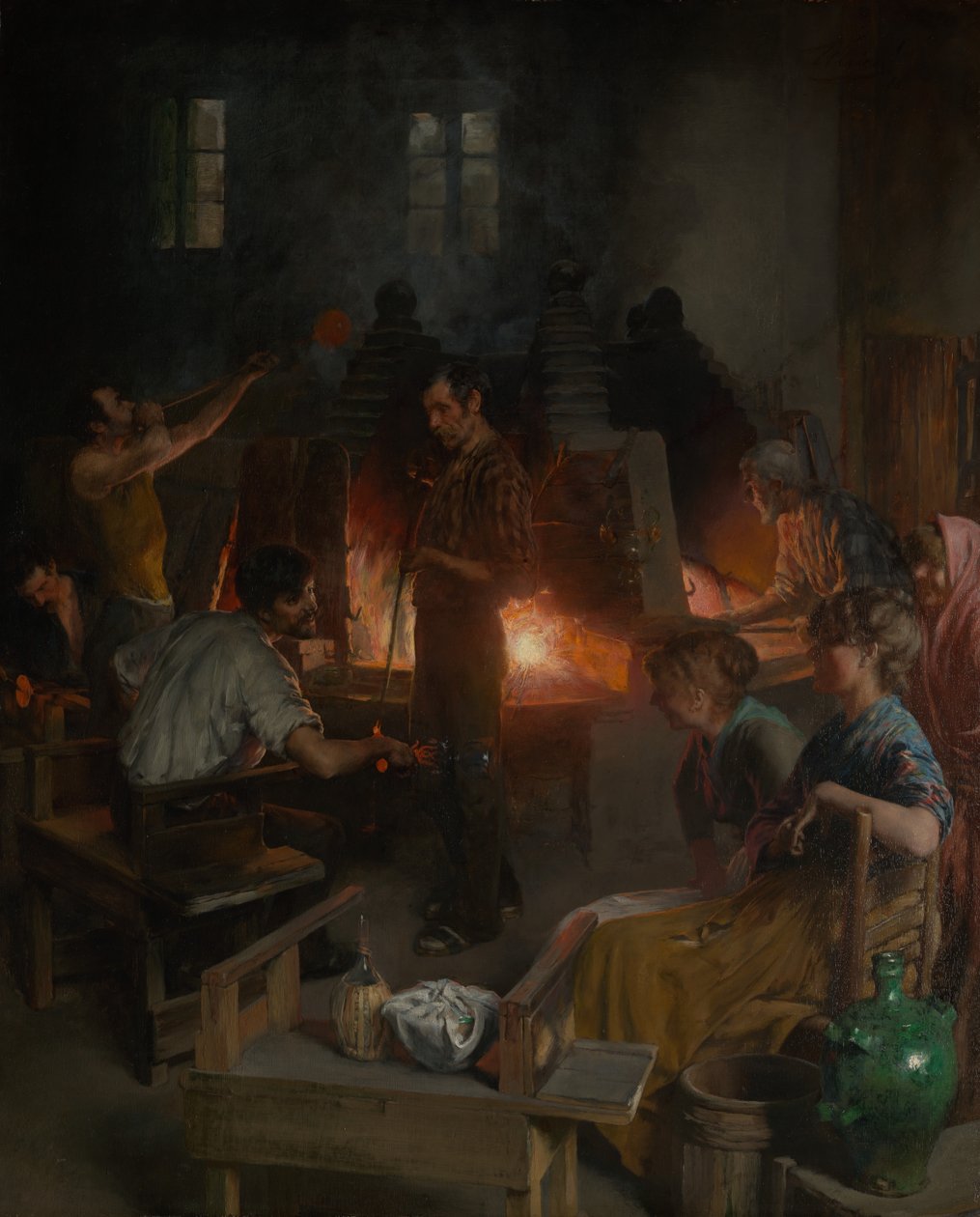 Glasbläser von Murano von Charles Frederic Ulrich