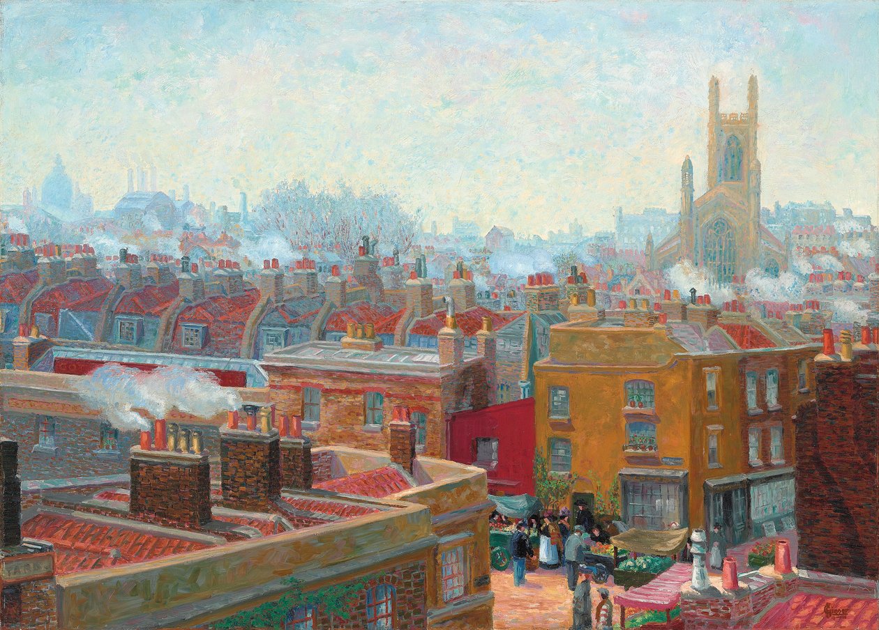 Eine Ecke in Chelsea von Charles Ginner