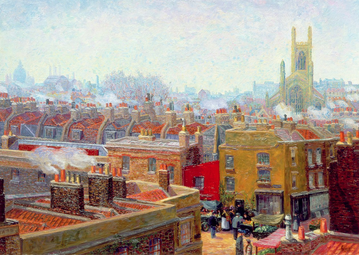 Eine Ecke in Chelsea von Charles Ginner